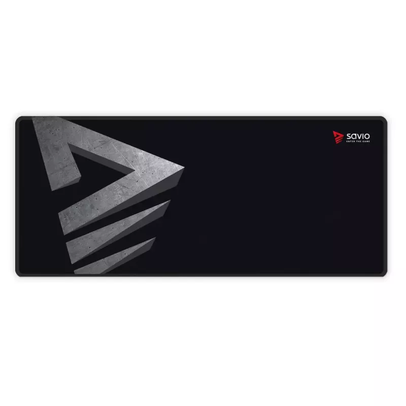 Gaming mouse pad SAVIO Precision Control L — 700×300×3 mm, rubber, black, patterned surface