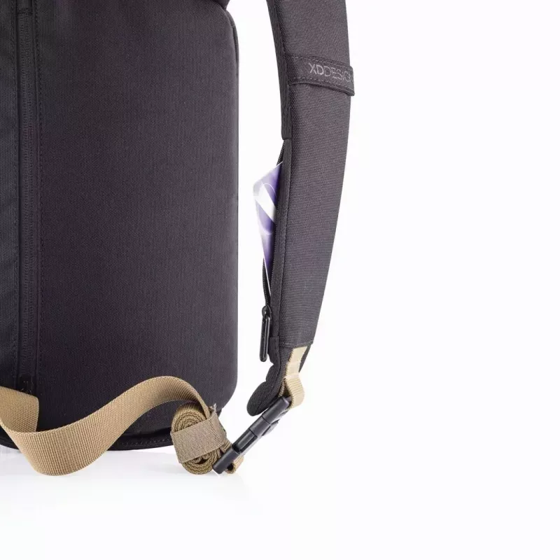 Anti-theft backpack XDDESIGN Bobby Sling — Black, water-resistant, RFID pockets, tablet compartment, 4 L, 530 g