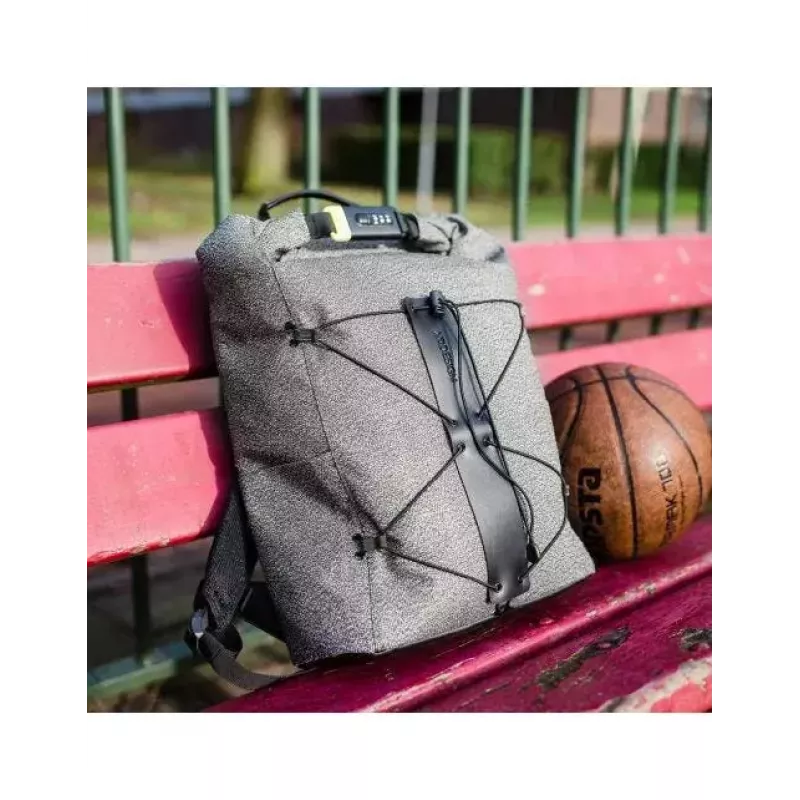 Casual backpack XDDESIGN Urban Grey Fabric — 27 L, water-repellent, 15.6 inch laptop compartment, TSA lock