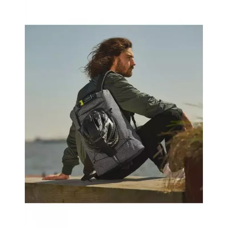 Casual backpack XDDESIGN Urban Grey Fabric — 27 L, water-repellent, 15.6 inch laptop compartment, TSA lock