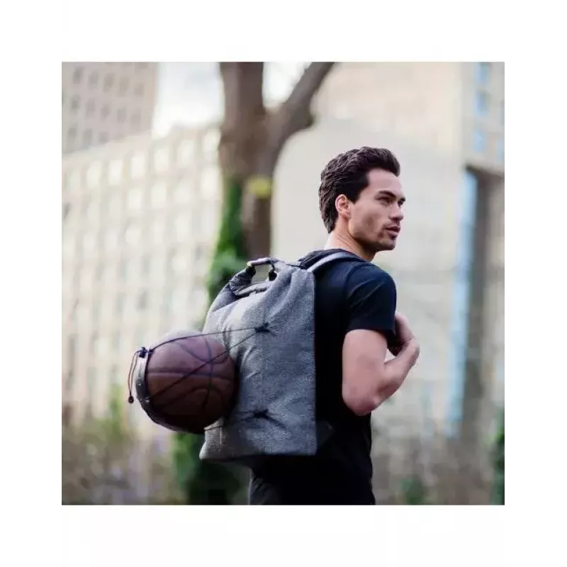 Casual backpack XDDESIGN Urban Grey Fabric — 27 L, water-repellent, 15.6 inch laptop compartment, TSA lock