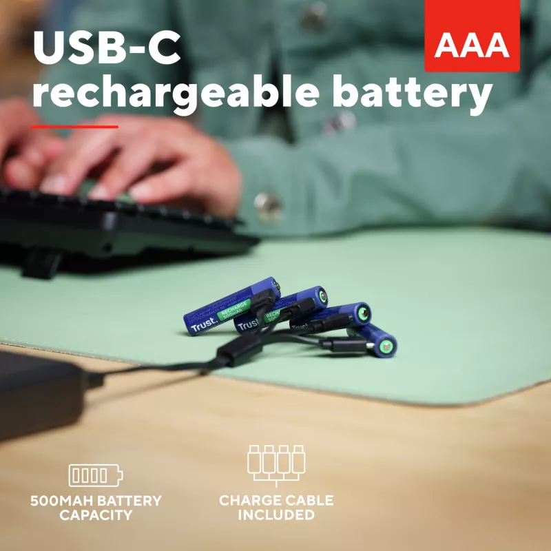 Trust 25671 household battery Rechargeable battery AAA