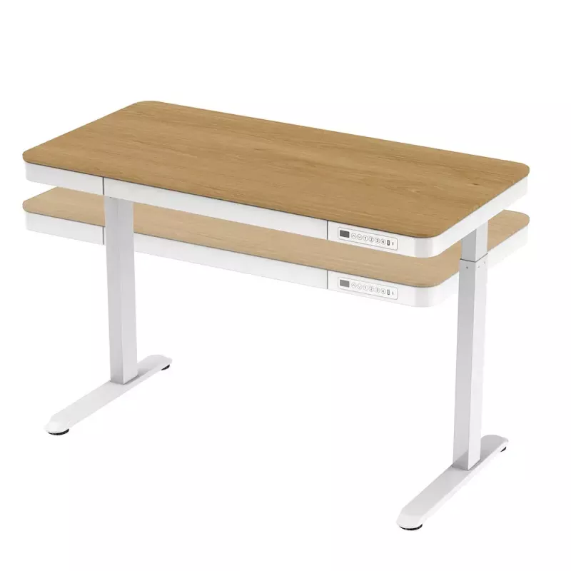 Tuckano Electric height adjustable desk ET119W-C white/oak