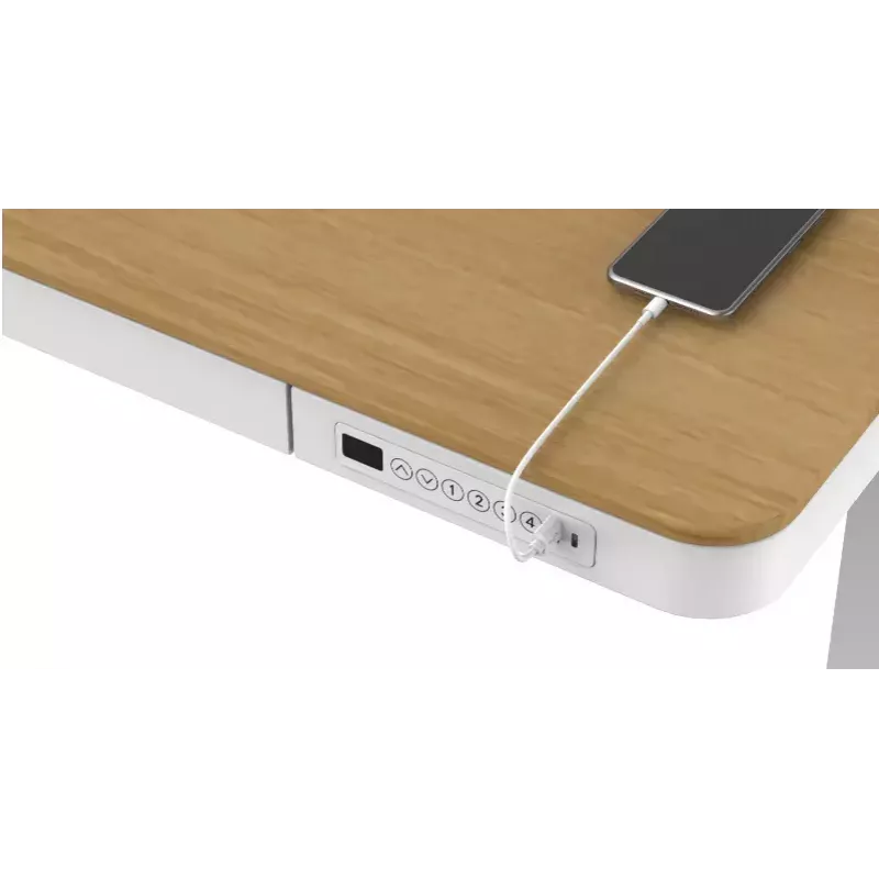 Tuckano Electric height adjustable desk ET119W-C white/oak