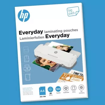Laminator pouches HP 9154, A4 format, 80 µm max thickness, pack of 100