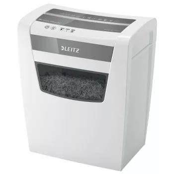 Leitz IQ Home Office Paper Shredder P4, Particle-cut shredding, 22 cm, 4 x 28 mm, 23 L, 225 sheets, 58 dB
