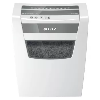 Leitz IQ Home Office Paper Shredder P4, Particle-cut shredding, 22 cm, 4 x 28 mm, 23 L, 225 sheets, 58 dB