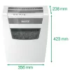 Leitz IQ Home Office Paper Shredder P4, Particle-cut shredding, 22 cm, 4 x 28 mm, 23 L, 225 sheets, 58 dB