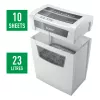 Leitz IQ Home Office Paper Shredder P4, Particle-cut shredding, 22 cm, 4 x 28 mm, 23 L, 225 sheets, 58 dB