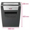 Paper shredder REXEL Momentum X312 — particle-cut P-3, 12-sheet capacity, 23 L bin, 5 x 42 mm