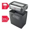 Paper shredder REXEL Momentum X312 — particle-cut P-3, 12-sheet capacity, 23 L bin, 5 x 42 mm
