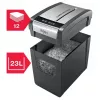 Shredder REXEL Momentum X312-SL — particle-cut 5 x 42 mm, 12-sheet capacity, 23 L basket, buttons control