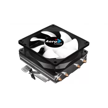 CPU Cooler AEROCOOL Air Frost 4 — 4 heat pipes, 90 mm fan, TDP 125 W, Aluminium fins, Black
