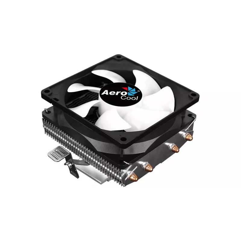 CPU Cooler AEROCOOL Air Frost 4 — 4 heat pipes, 90 mm fan, TDP 125 W, Aluminium fins, Black