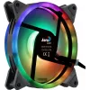 Aerocool DUO14 PC Fan 14cm ARGB LED Dual Ring Antivibration 6 Pins Black