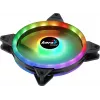 Aerocool DUO14 PC Fan 14cm ARGB LED Dual Ring Antivibration 6 Pins Black