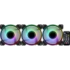 Aerocool MIRAGE12PRO Kit 3xFan PC 12cm ARGB 6 Pins Hub Silent Black