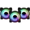 Aerocool MIRAGE12PRO Kit 3xFan PC 12cm ARGB 6 Pins Hub Silent Black