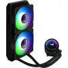 Aerocool MIRAGEL240 CPU Liquid Cooled 2x 12cm ARGB Fan TDP 400W Black