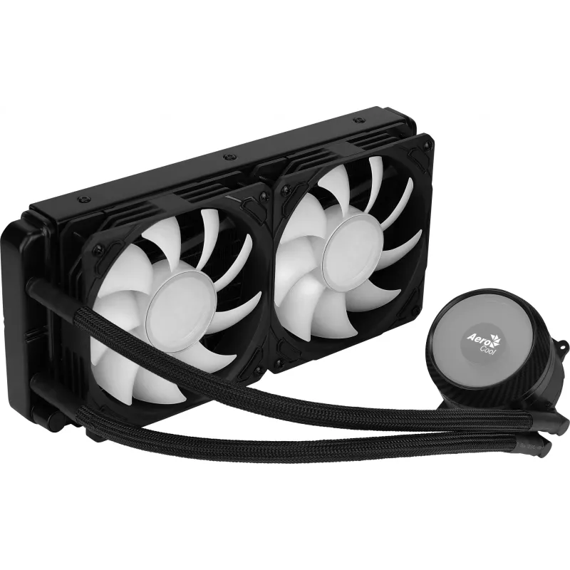 Aerocool MIRAGEL240 CPU Liquid Cooled 2x 12cm ARGB Fan TDP 400W Black