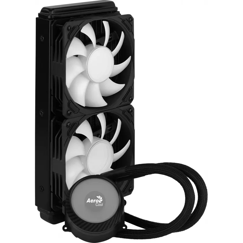 Aerocool MIRAGEL240 CPU Liquid Cooled 2x 12cm ARGB Fan TDP 400W Black