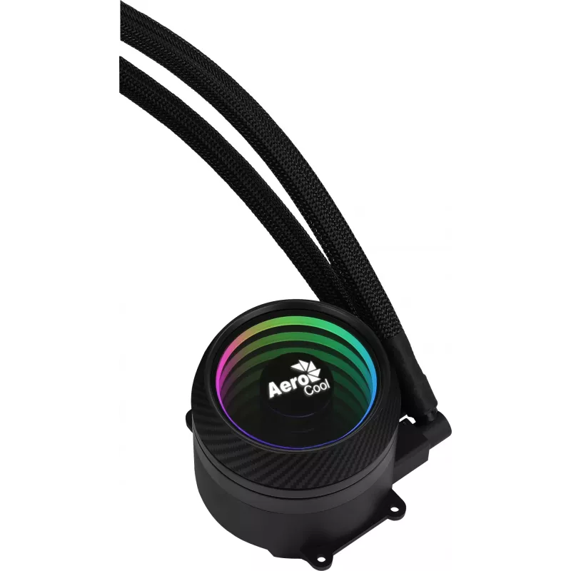 Aerocool MIRAGEL240 CPU Liquid Cooled 2x 12cm ARGB Fan TDP 400W Black