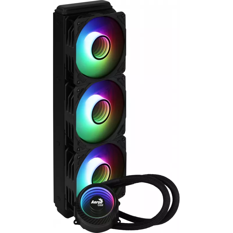 Aerocool MIRAGEL360 Liquid CPU Cooling 3x12cm ARGB Fan TDP 550W Black
