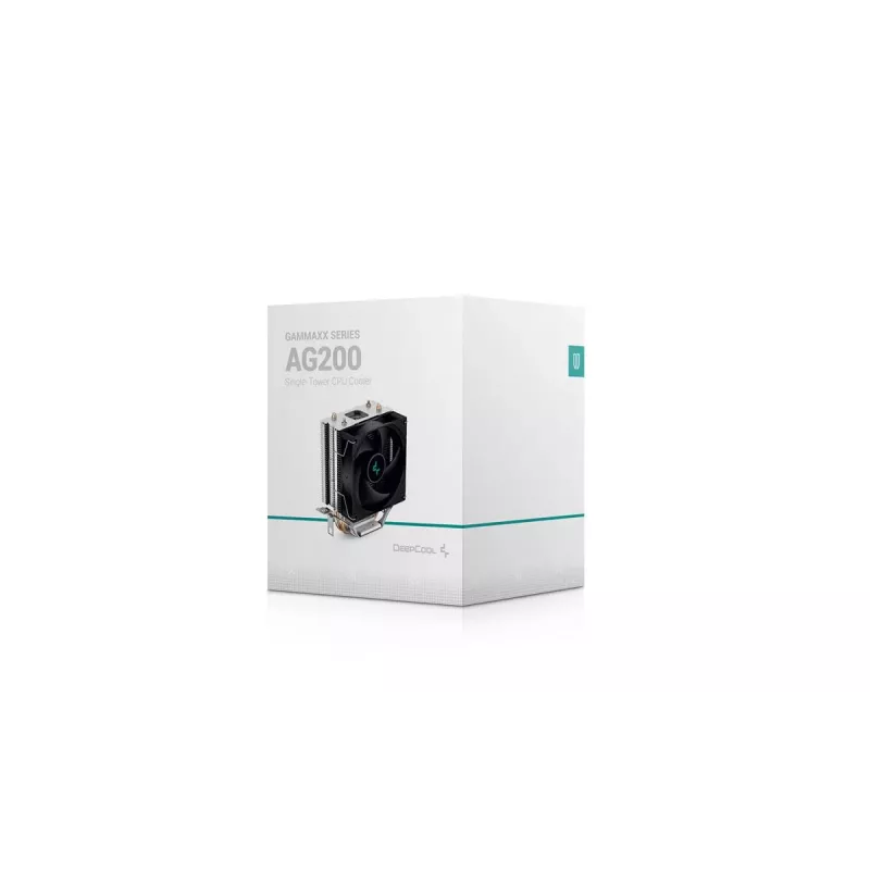 DEEPCOOL Ag200 Processor Air Cooler 9.2 Cm Aluminium - Black