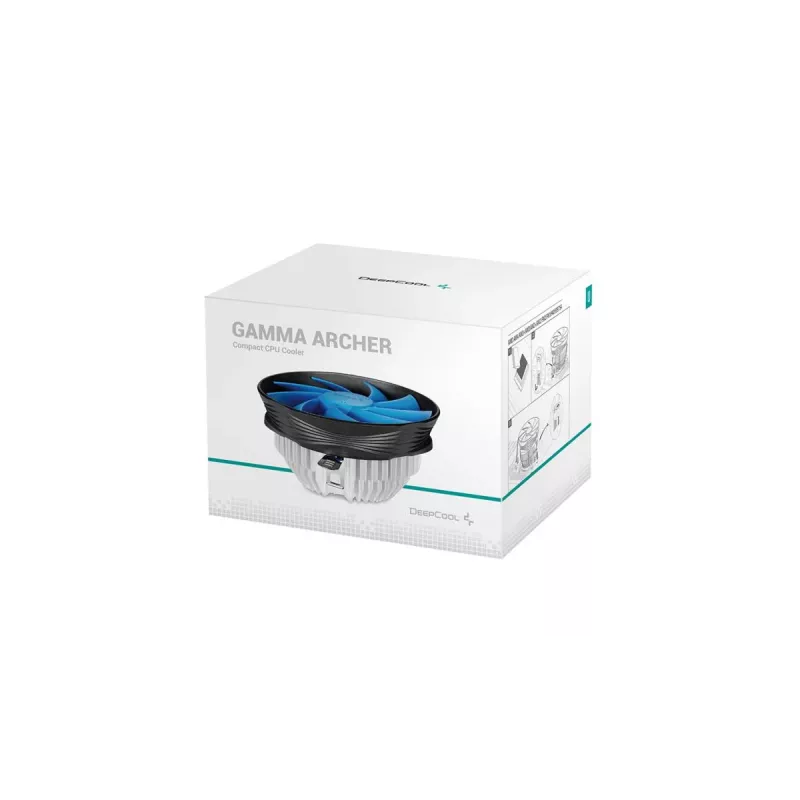 DEEPCOOL Gamma Archer Processor Air Cooler 12 Cm Aluminium - Black/ Blue
