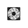 120 mm case fan DeepCool RF120 — White/Black, 120×25 mm, 4-pin PWM, RGB LED, Hydro bearing