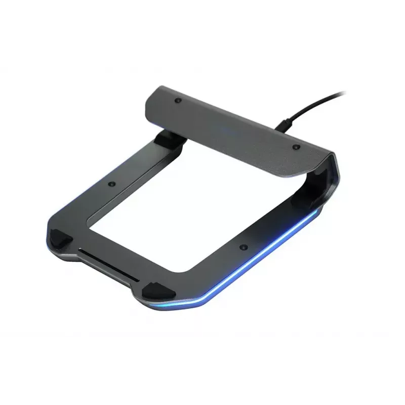 Laptop cooling stand IBOX NC06 for up to 17.3 inch – aluminium, adjustable height, 4 USB ports, quiet fans