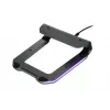 Laptop cooling stand IBOX NC06 for up to 17.3 inch – aluminium, adjustable height, 4 USB ports, quiet fans