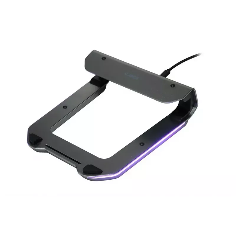 Laptop cooling stand IBOX NC06 for up to 17.3 inch – aluminium, adjustable height, 4 USB ports, quiet fans