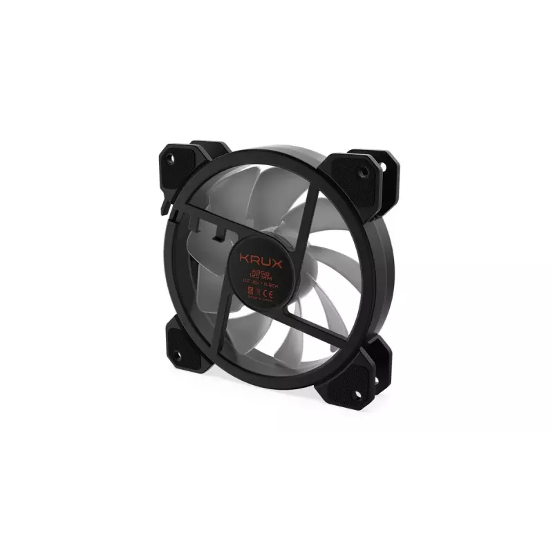 Case fan KRUX KRX0067 120mm ARGB LUNAR 120, 1200 RPM, hydraulic bearing, 12 V, 5 V LED, 3-pin connector, anti-vibration