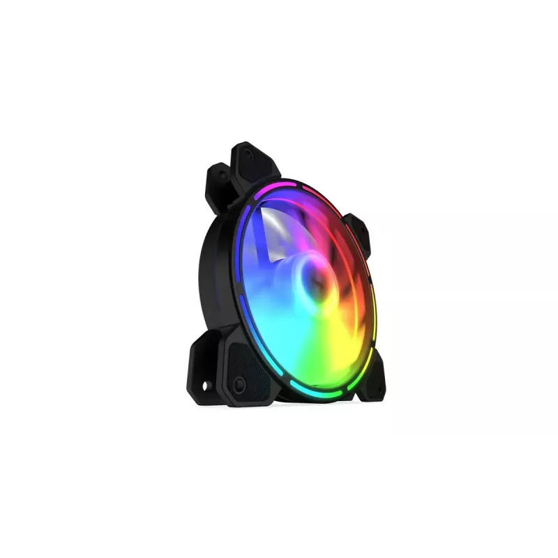 Case fan KRUX KRX0067 120mm ARGB LUNAR 120, 1200 RPM, hydraulic bearing, 12 V, 5 V LED, 3-pin connector, anti-vibration