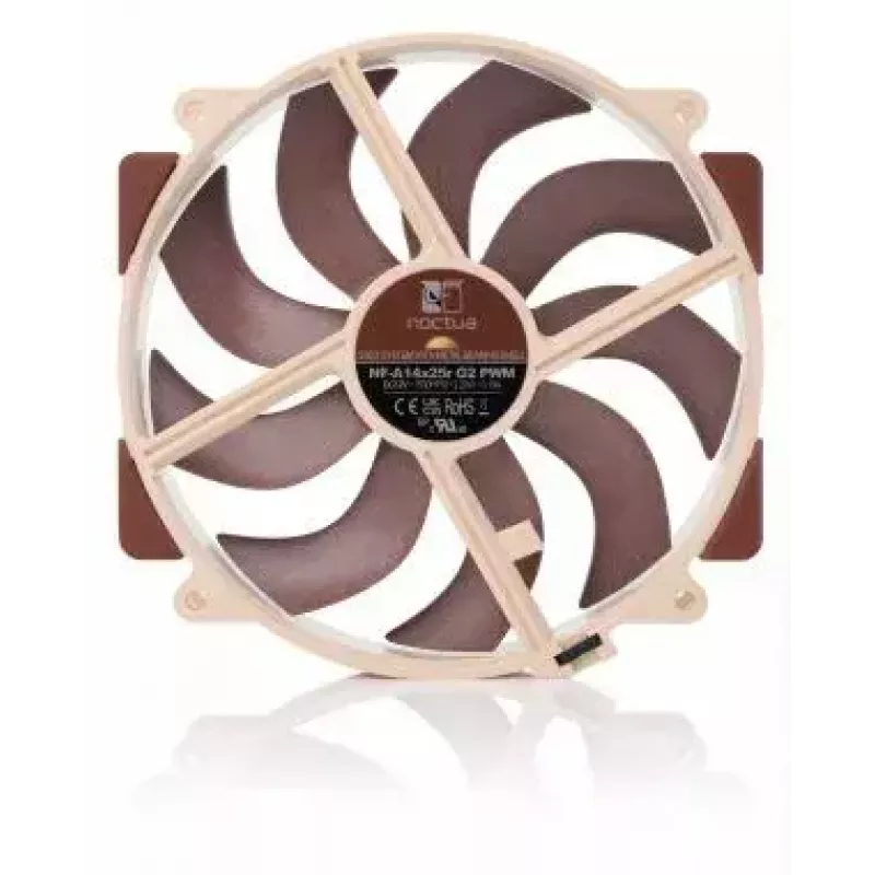 Case fan Noctua NF-A14x25r G2 PWM 140 mm, 1250–1500 RPM, 155.6 m³/h, 19.7–24.8 dB, 12 V, 4-pin