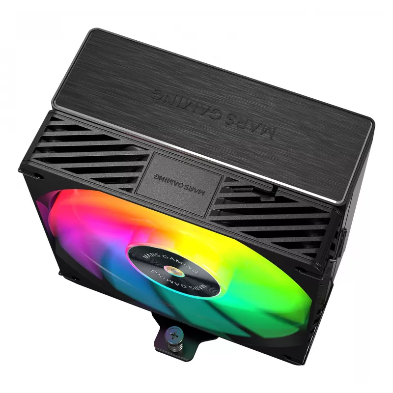 Mars Gaming MCPUX5ARGB computer cooling system Processor Air cooler 12 cm Black 1 pc(s)