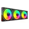 Mars Gaming MF3DPROKIT computer cooling system Computer case Fan 12 cm Black
