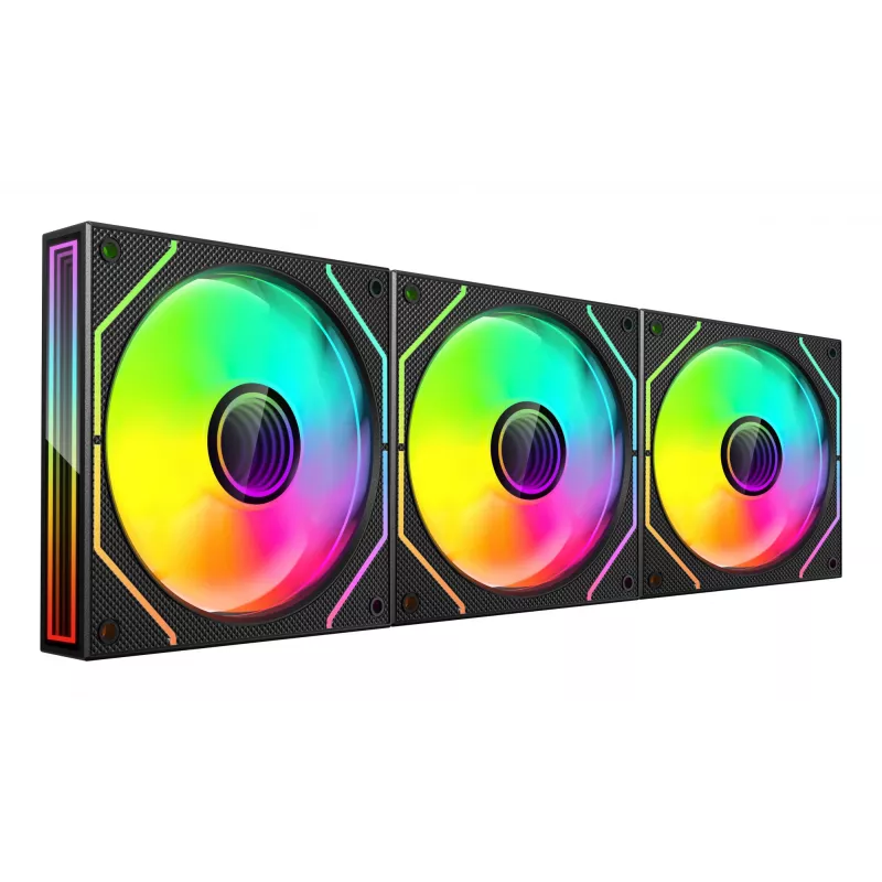Mars Gaming MF3DPROKIT computer cooling system Computer case Fan 12 cm Black