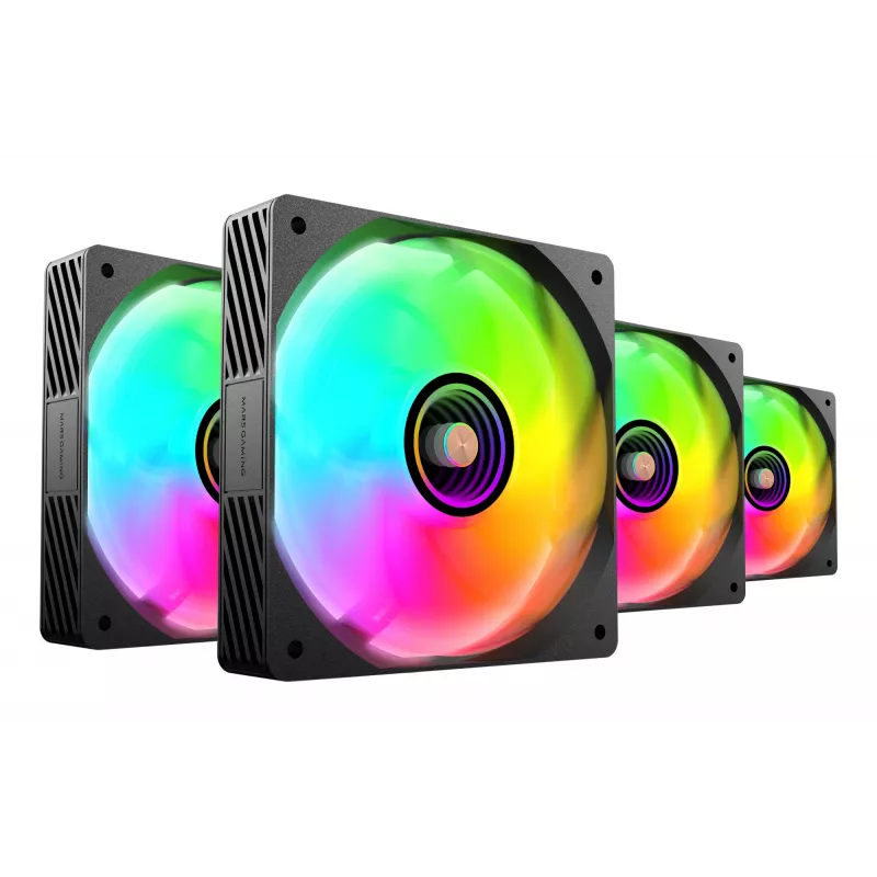 Mars Gaming MFSI4KIT computer cooling system Computer case Fan 12 cm Black