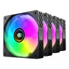 Mars Gaming MFSI4KIT computer cooling system Computer case Fan 12 cm Black