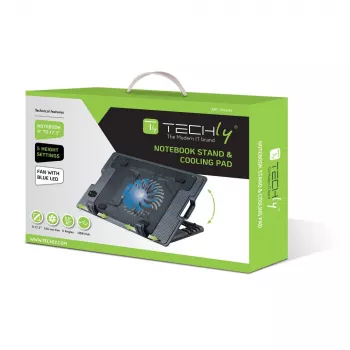 Techly Notebook stand and cooling pad for Notebook up to 17.3 inch