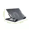 Techly Notebook stand and cooling pad for Notebook up to 17.3 inch