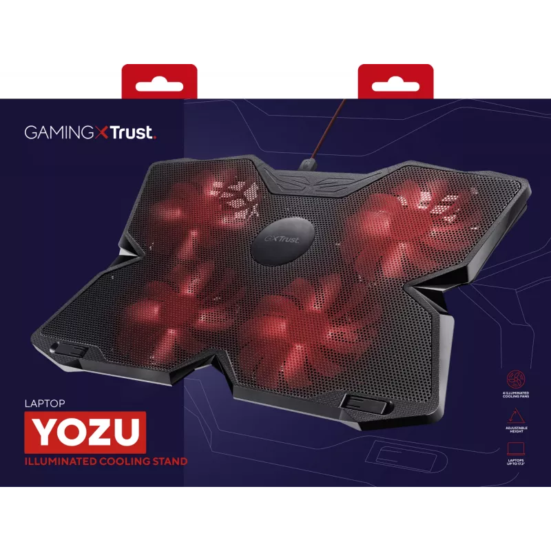 Trust GXT 278 laptop cooling pad 43.9 cm (17.3 inch) Black