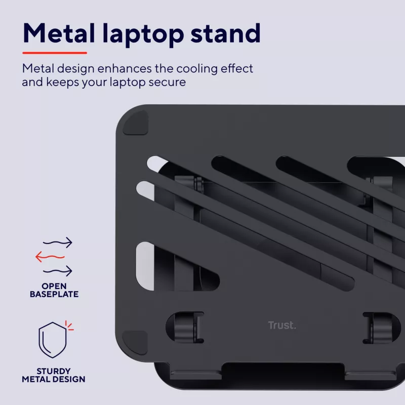 Trust Zeff Laptop stand Black 40.6 cm (16 inch)