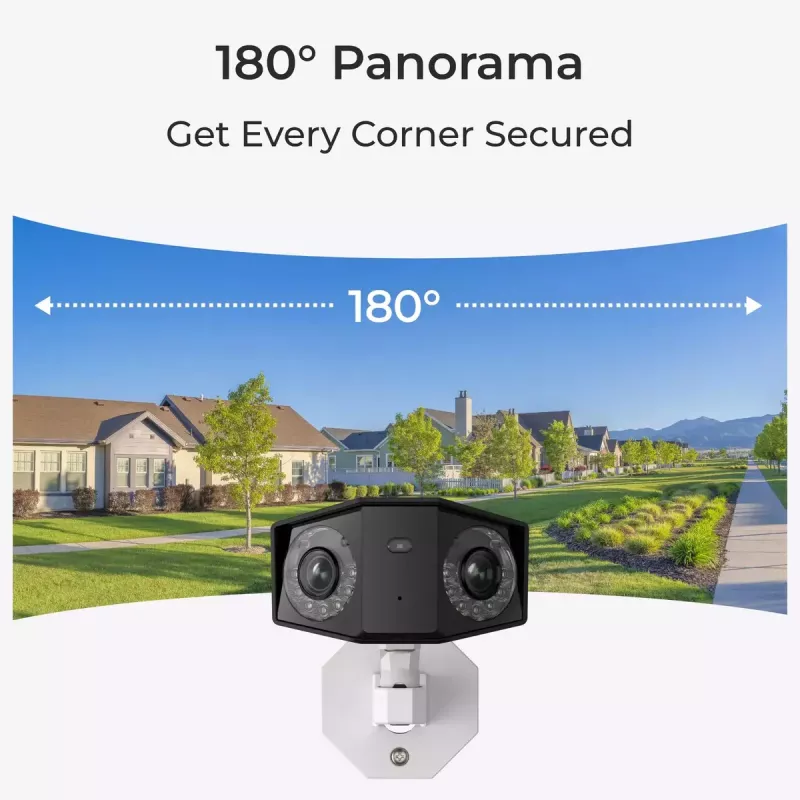 IP security camera Reolink Duo P730 4K, 8 MP, 4608×1728 @20 fps, PoE/DC, IP66, PIR, 30 m IR, MicroSD up to 256 GB