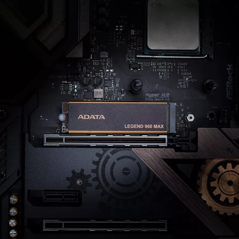 Internal M.2 2280 NVMe SSD ADATA LEGEND 960 MAX 1 TB PCIe 4.0, Read 7400 MB/s, Write 6000 MB/s, 3D NAND