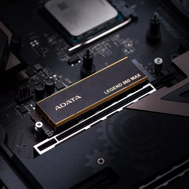 Internal M.2 2280 NVMe SSD ADATA LEGEND 960 MAX 1 TB PCIe 4.0, Read 7400 MB/s, Write 6000 MB/s, 3D NAND
