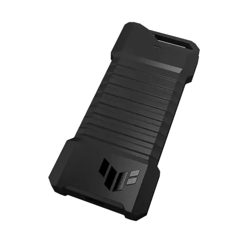 SSD enclosure ASUS ESD-T1A/BLK/G/AS — M.2 (SATA/PCIe) single-bay, USB-C 3.2 Gen2, 10 Gbit/s, black, key lock