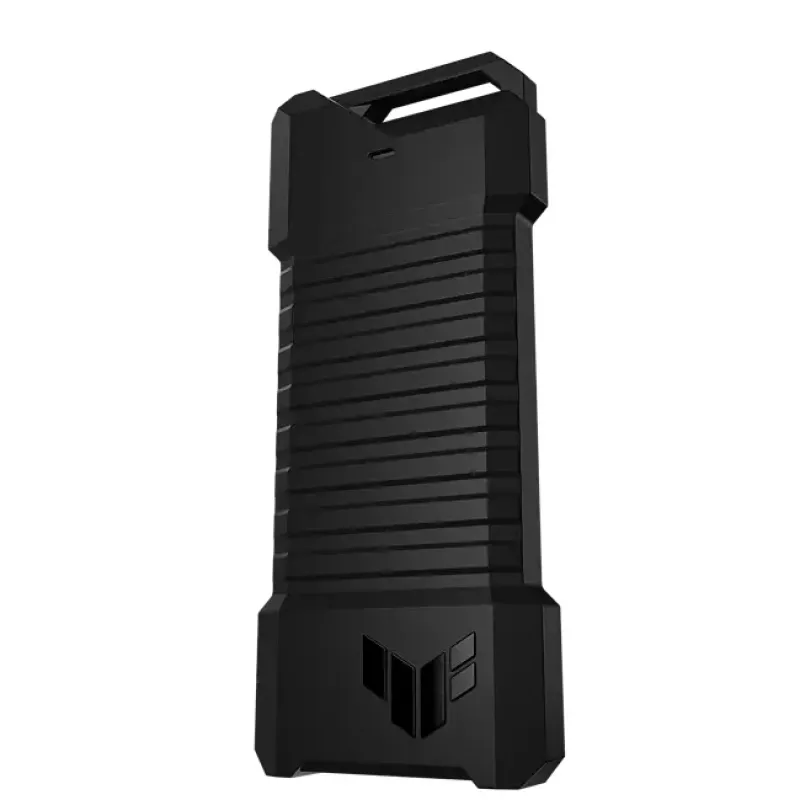 SSD enclosure ASUS ESD-T1A/BLK/G/AS — M.2 (SATA/PCIe) single-bay, USB-C 3.2 Gen2, 10 Gbit/s, black, key lock